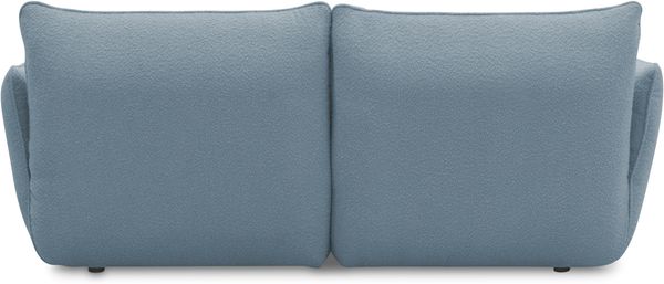 DOMO. collection Ecksofa 800 022, kleines Modulsofa in L-Form mit Taschenfederkern und attraktiver Biese-Naht, Sofa, Polsterecke, Eckcouch 194 x 168 x 79 cm (BxTxH), hellblau Bild 4