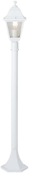 BRILLIANT Nissie Außenstandleuchte 100cm weiß | 1x A60, E27, 60W, geeignet für Normallampen (nicht enthalten)