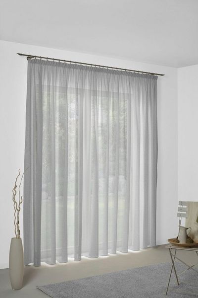 Wirth Vorhang Sunday (1 St), Kräuselband, halbtransparent, Jacquard, nach Maß