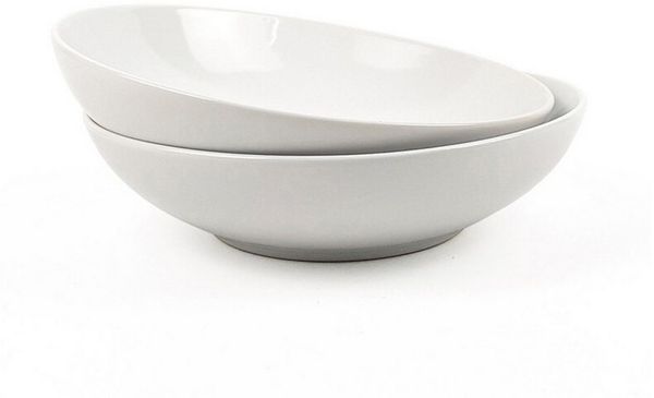 2er-Set Suppenteller aus hochwertigem Steingut - ø 20 cm, robust & pflegeleicht