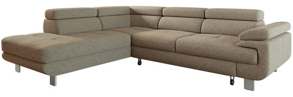 Ecksofa Supreme, Seite: Links OT-2R, Farbe: Barrel 19