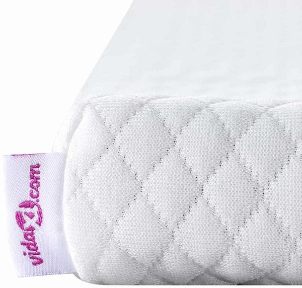 vidaXL Matratzenauflage, Jacquard Stoff weiß, Höhe 3,5 cm, 90x190 cm Bild 8
