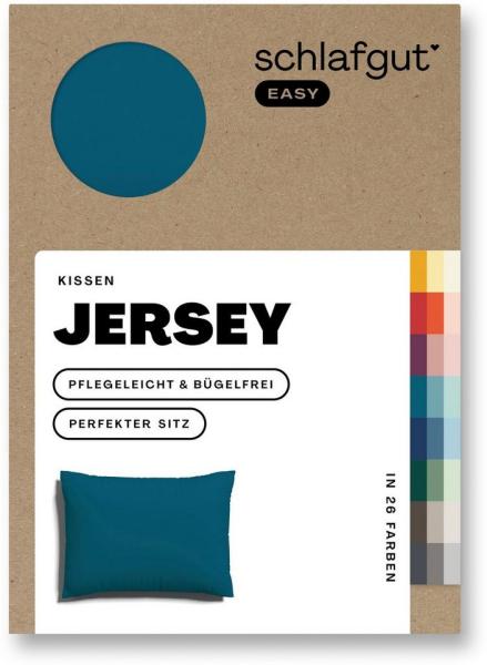 Schlafgut Kissenbezug EASY Jersey, (1 Stück), Kissenhülle mit Reißverschluss, weich und saugfähig, Kissenbezug