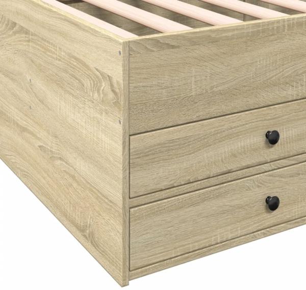 vidaXL Tagesbett mit Schubladen ohne Matratze Sonoma-Eiche 100x200 cm 3280869 Bild 3