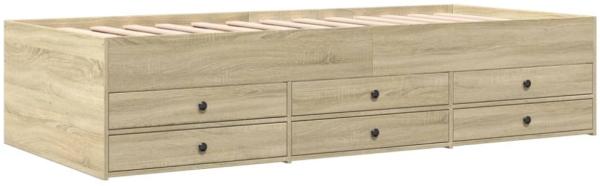 vidaXL Tagesbett mit Schubladen ohne Matratze Sonoma-Eiche 100x200 cm 3280869 Bild 2