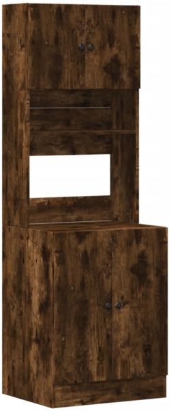 vidaXL Küchenschrank Räuchereiche 60x50x180 cm Holzwerkstoff 3276641