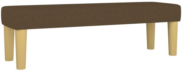 vidaXL Boxspringbett mit Matratze Stoff Dunkelbraun 160x200 cm, Härtegrad: H2 [3137008] Bild 7