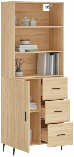 vidaXL Highboard Sonoma-Eiche 69,5x34x180 cm Holzwerkstoff 3189464 Bild 7
