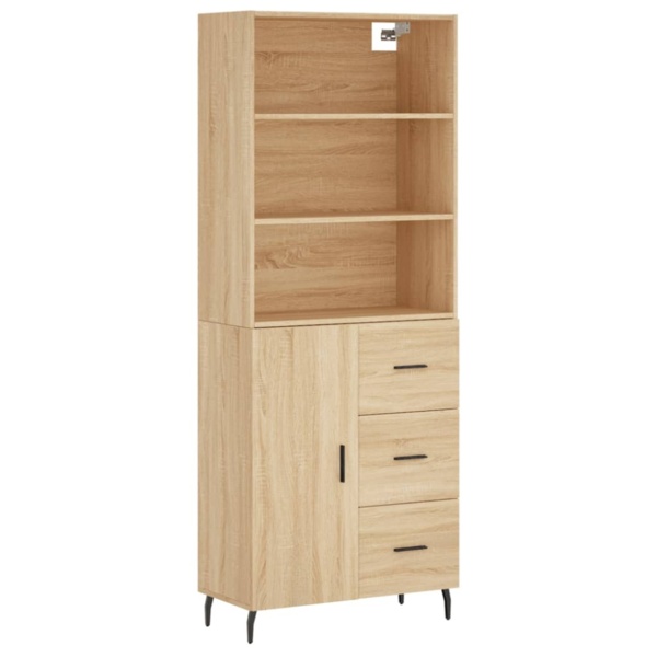 vidaXL Highboard Sonoma-Eiche 69,5x34x180 cm Holzwerkstoff 3189464 Bild 9