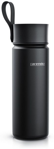 Arendo Thermoflasche auslaufsichere Isolierflasche, Edelstahl Trinkflasche für Unterwegs, hält Stundelang kalt & warm, BPA-frei, geschmacksneutral, 0,5l