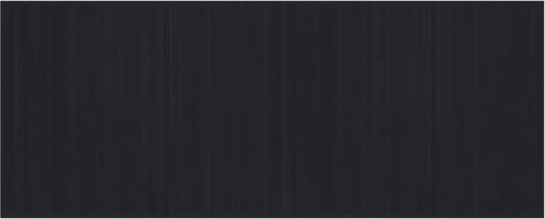 vidaXL Teppich Rechteckig Schwarz 80x200 cm Bambus 376906