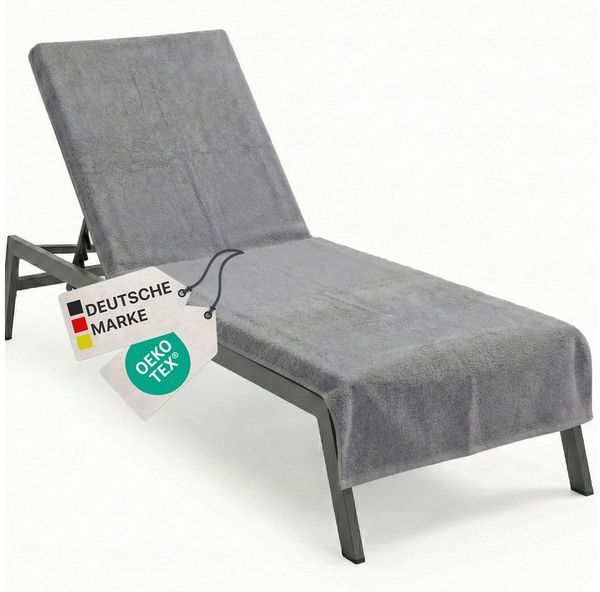 NYVI Strandtuch Frottee Schonbezug für Gartenliege NYVISpa 75x200 cm, Frottee, Hygiene Liegestuhlauflage für Sonnenliegen