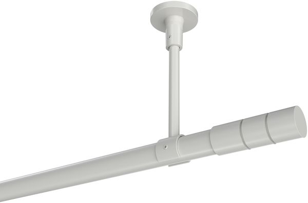 Gardinenstangen-Set Sonette Elanto 100 cm, 1-läufig, 20 mm Ø Weiß