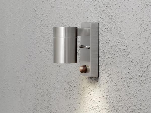 KONSTSMIDE No. 7541-000 Aussenwandleuchte Modena 1 x GU10 edelstahl IP44 Sensor