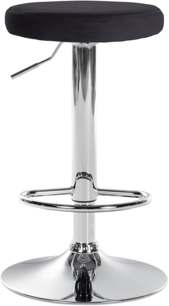 CLP Barhocker Ponte Samt-Bezug,schwarz chrom Bild 3
