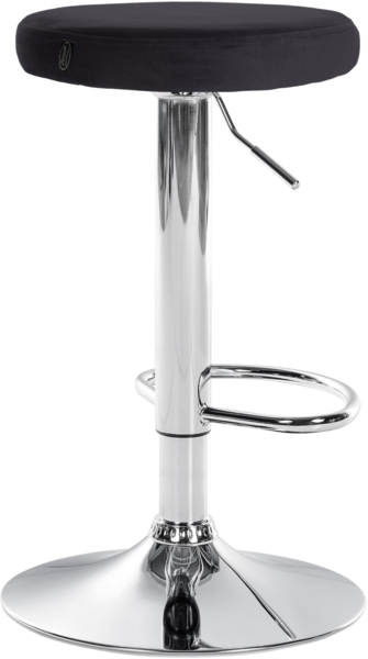 CLP Barhocker Ponte Samt-Bezug,schwarz chrom Bild 5