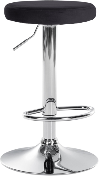 CLP Barhocker Ponte Samt-Bezug,schwarz chrom Bild 1
