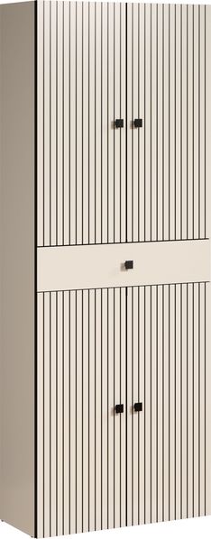 Badezimmer Hochschrank Bliss in grau 70 x 186 cm