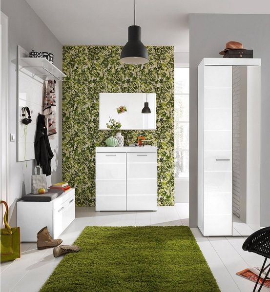 INOSIGN Garderobenschrank Avena Flurschrank mit Spiegeltür - (B/T/H) 80/12/72 cm