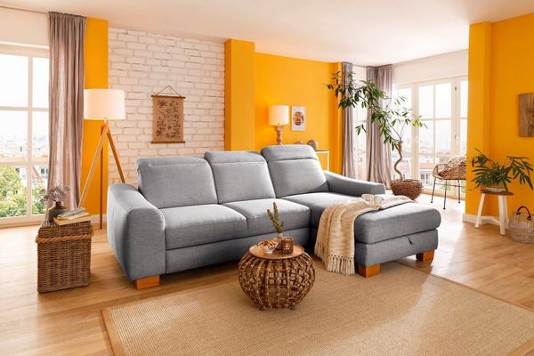 Home affaire Ecksofa Dundee L-Form, wahlweise mit Kopfteilverstellung und zusätzlich mit Bettfunktion