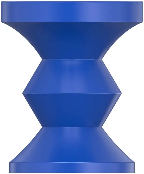 Vente-unique - ZOLIMI Beistelltisch Metall Blau - B 35,5 cm x H 46 cm x L 35,5 cm