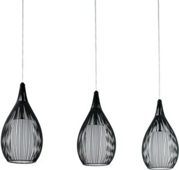Eglo 94389 Pendelleuchte RAZONI schwarz mit satiniertem Glas L=99cm max. 3X40W Bild 6