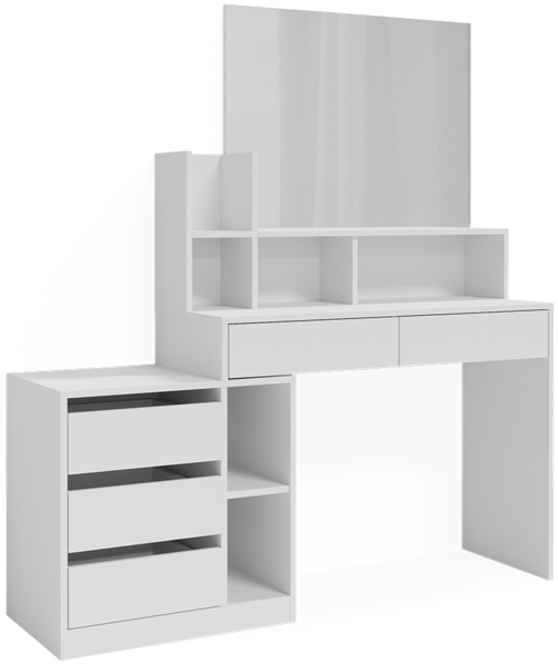 Schreibtisch Anja Weiß 139.8 x 40 cm mit Schubladen Vicco