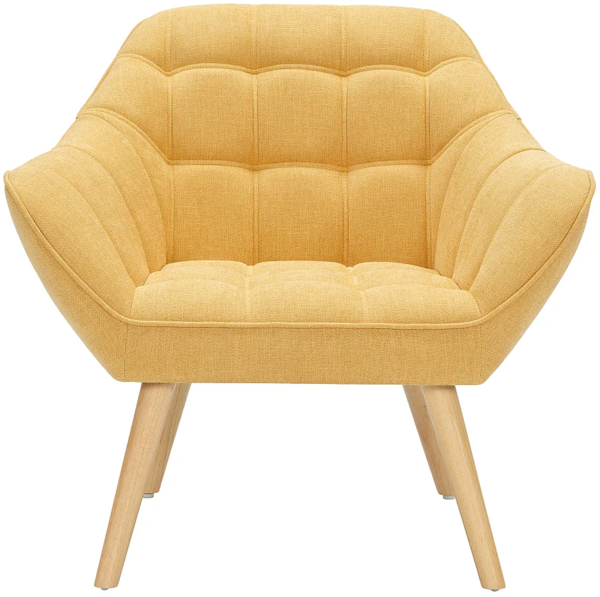 Vente-unique - Sessel - Stoff - Senfgelb - CASERTA Bild 3