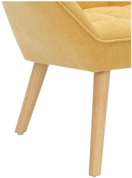 Vente-unique - Sessel - Stoff - Senfgelb - CASERTA Bild 5