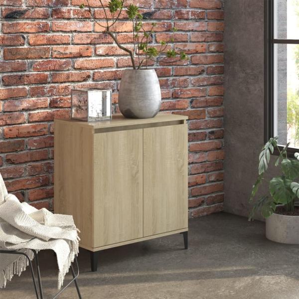 vidaXL Sideboard Sonoma-Eiche 60x35x70 cm Holzwerkstoff 806079