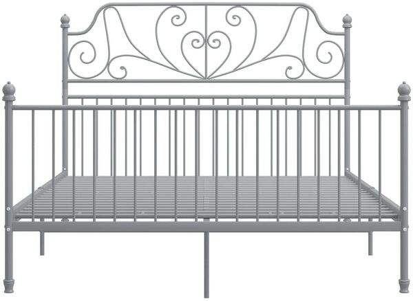 Bettgestell Grau Metall 160x200 cm [324855] Bild 3