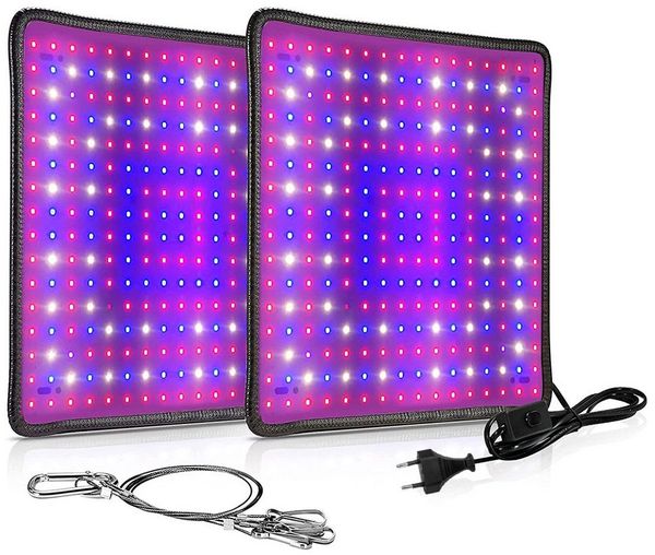 MUPOO Pflanzenlampe LED Pflanzenleuchte,256LEDs Vollspektrum LED Grow Lampe, Vollspektrum A, Pflanzenleuchte für Zimmerpflanzen, Gemüse und Blumen