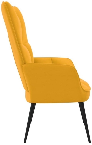 tinkaro Sessel TIMM Samt TV-Fernsehsessel Senfgelb Bild 2