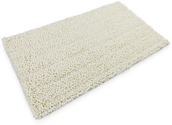 OTTO home Badematte Torrni, Höhe 22 mm, rutschhemmend beschichtet, schnell trocknend, fußbodenheizungsgeeignet, Polyester, rechteckig, Badteppich, getuftet, modern, Uni, antirutsch, flauschig, hochflor