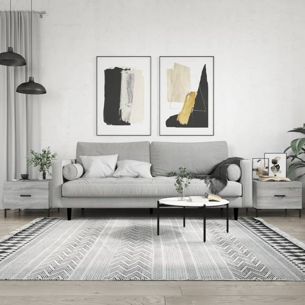 vidaXL Couchtische 2 Stk. Grau Sonoma 50x50x40 cm Holzwerkstoff 829409