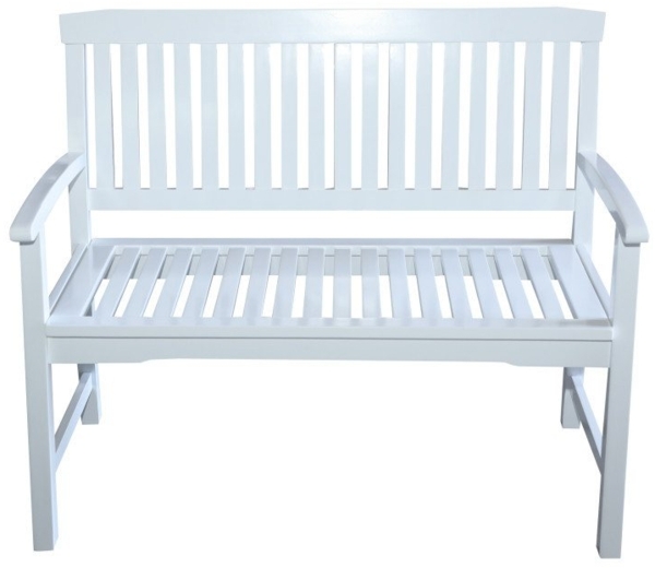 Primaster Gartenbank Borkum 2-Sitzer weiß Lack