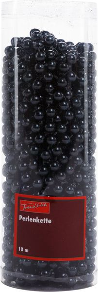 TrendLine Perlenkette bruchfest, langlebig 10 m schwarz