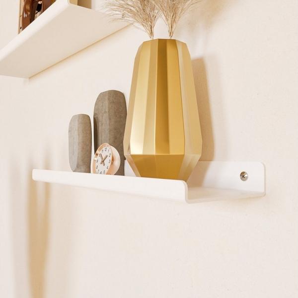 HEVVA Ablageregal Regalleiste, MARSEILLE, Metallregal, Gewürzregal, Bilderleiste