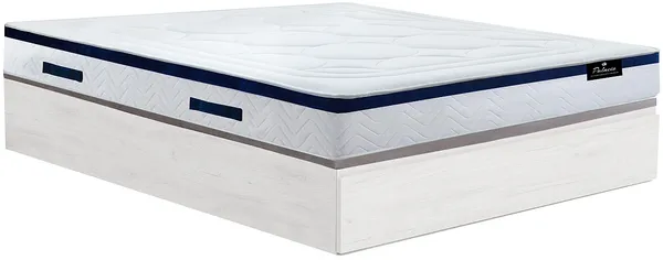 Vente-unique - MARQUIS Mattress and bed base set Holz, PlatteStoff Weiß - B 160 cm x H 34 cm30 cm x L 200 cm