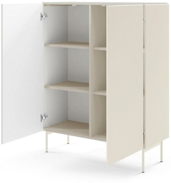 yourhouse24 Hochkommode Muti 2D 98x123x40 cm Kaschmir, Schwarz Bild 3