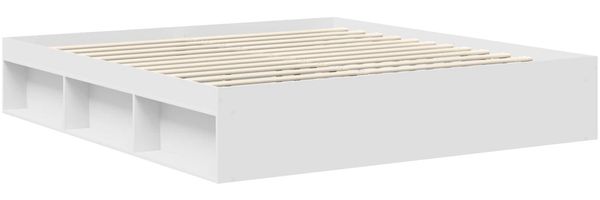 vidaXL Bettrahmen mit Kopfteil Weiß 180 x 200 cm Massives Kiefernholz 3410974 Bild 5