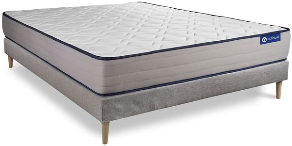 Actimemo form matratze 180x190 cm + Bettgestell mit lattenrost - Dicke : 22cm - Memory-Schaum - H4 Bild 2