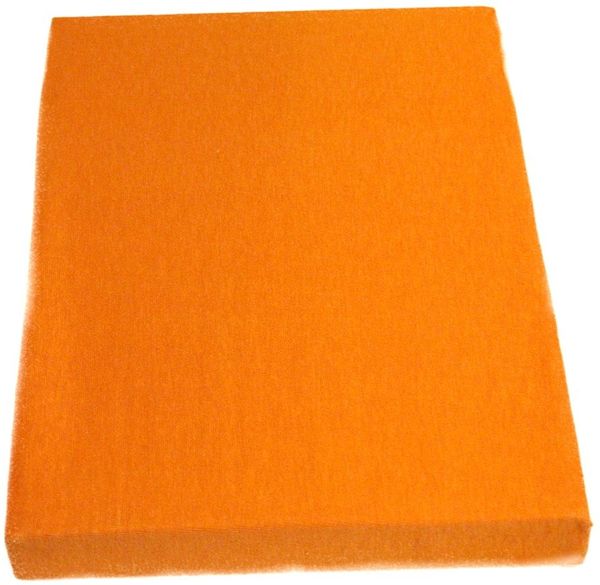 Jersey Kinder/Baby Spannbettlaken 70x140 Spannbetttuch Betttuch für Kinderbett Farbe orange