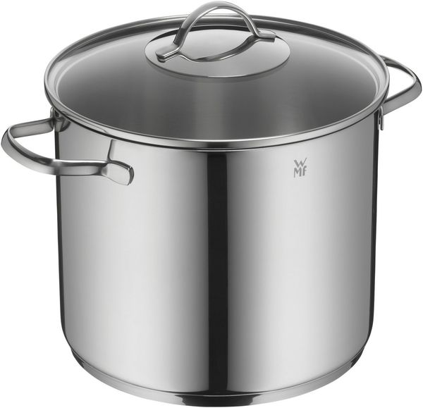 WMF 'Provence Plus' Suppentopf mit Glasdeckel, Ø 24 cm, 8,8 Liter, Cromargan Edelstahl poliert, unbeschichtet, backofengeeignet Bild 3