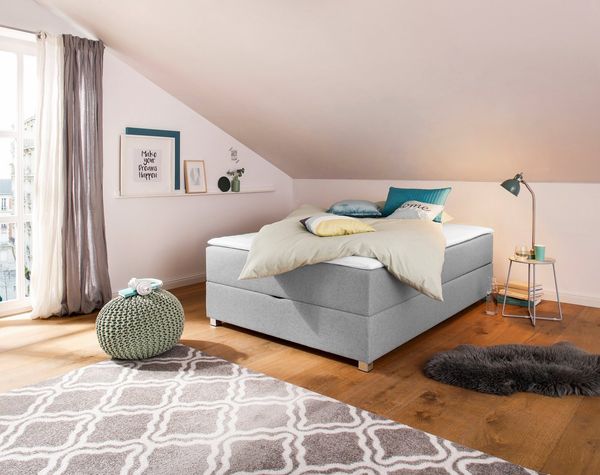 INOSIGN Boxbett Alexis, ohne Kopfteil - ideal für Räume mit Dachschrägen, in 4 Breiten