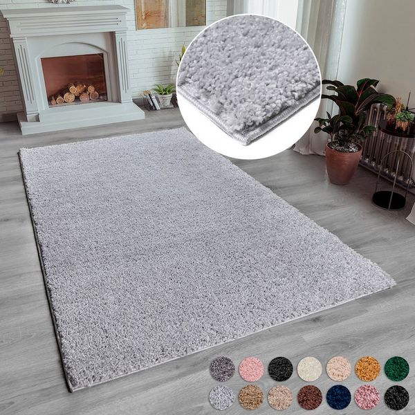 OTTO home Hochflor-Teppich Viva Shaggy, in Standard- und Premium-Qualität, 30 mm oder 45 mm Höhe, rechteckig, Uni Farben, einfarbig, weich, kuschelig, Läufer, Kundenliebling