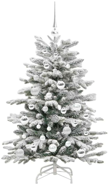 vidaXL Künstlicher klappbarer Weihnachtsbaum Weiß 120 cm PE und PVC 3395627 Bild 3
