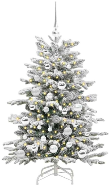 vidaXL Künstlicher klappbarer Weihnachtsbaum Weiß 120 cm PE und PVC 3395627 Bild 2