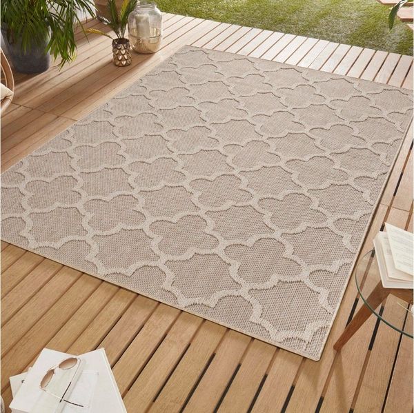 SIMPEX24 Outdoorteppich Skandinavisches Design, Läufer, Höhe: 8 mm, In & Outdoor Teppich Skandinavisch Design für Küchen Balkon Terrasse