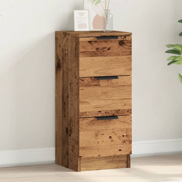 vidaXL Sideboard Altholz-Optik 30x30x70 cm Holzwerkstoff 856955